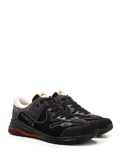 Shop Gucci Ultrapace Low-top Sneakers In Black