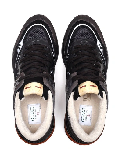 Shop Gucci Ultrapace Low-top Sneakers In Black