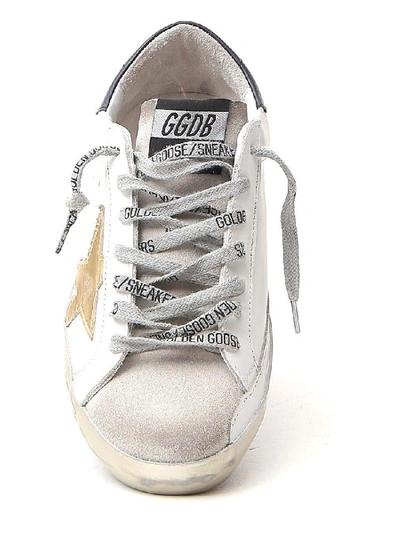 Shop Golden Goose Deluxe Brand Superstar Distressed Sneakers In White