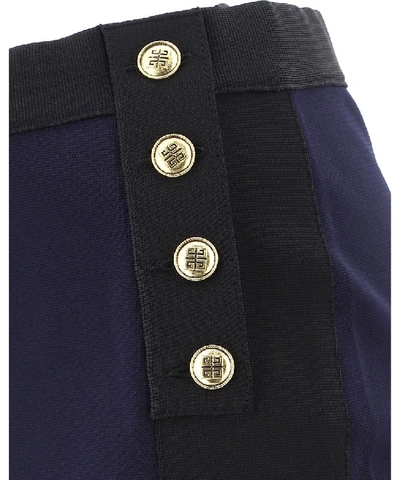 Shop Givenchy 4g Button Embellished Pencil Skirt In Multi