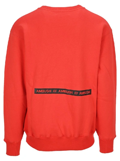 Shop Ambush Logo Crewneck Sweatshirt In Red