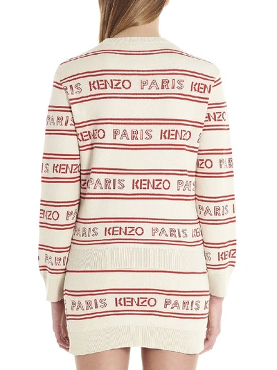 Shop Kenzo All Over Logo Sweater In Multi