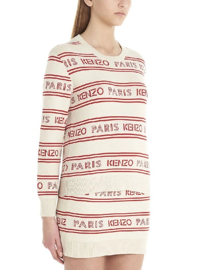 Shop Kenzo All Over Logo Sweater In Multi