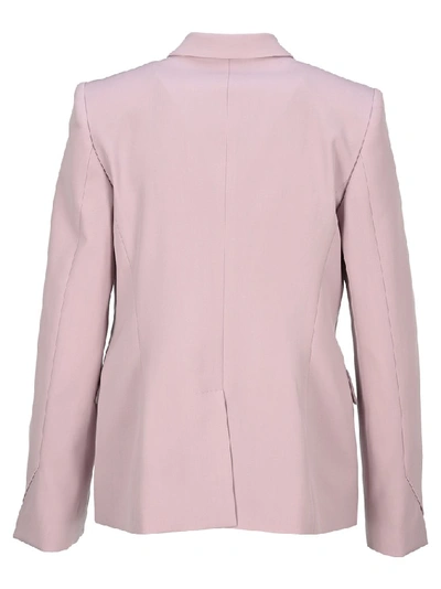 Shop Stella Mccartney Double Breasted Blazer In Pink