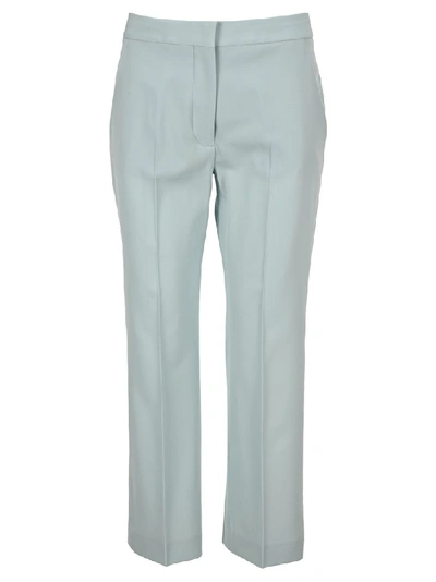 Shop Stella Mccartney Cropped Tailored Pants In Blue