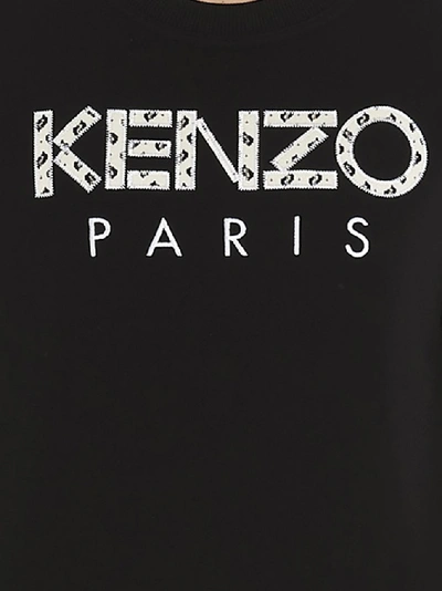 Shop Kenzo Logo Sweatshirt In Black