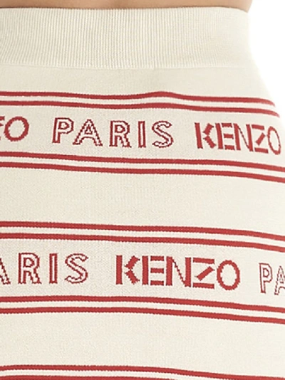 Shop Kenzo All Over Logo Skirt In Multi
