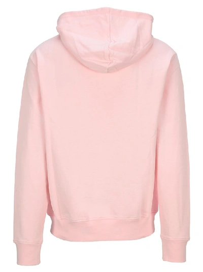 Shop Balmain Logo Hoodie In Pink