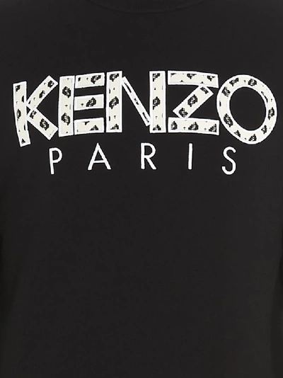 Shop Kenzo Logo Sweatshirt In Black
