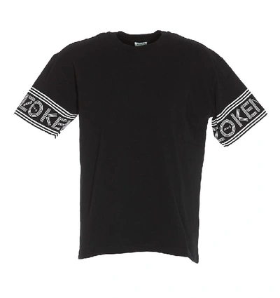 Shop Kenzo Logo Sleeve T In Black