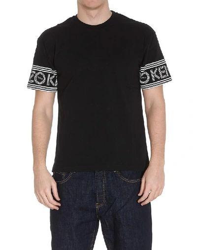 Shop Kenzo Logo Sleeve T In Black