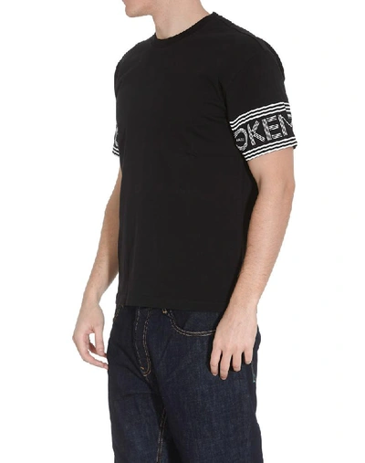 Shop Kenzo Logo Sleeve T In Black