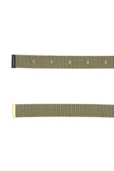 Shop Valentino Vlogo Buckle Belt In Green