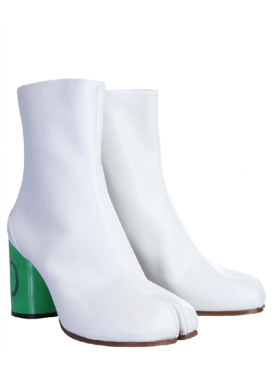 Shop Maison Margiela Tabi 70 Boots In White