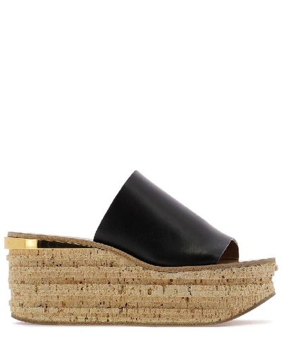 Chloe camille shop wedge mules