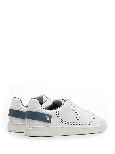 Shop Valentino Vlogo Sneakers In White