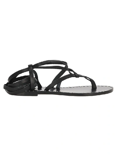 Shop Isabel Marant Jesaro Strappy Sandals In Black