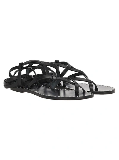 Shop Isabel Marant Jesaro Strappy Sandals In Black