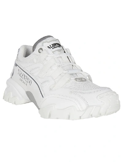 Shop Valentino Logo Climbers Sneakers In White