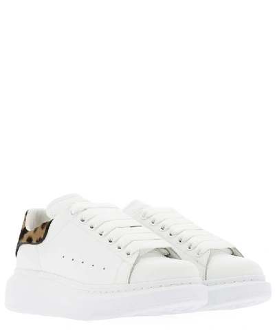 Shop Alexander Mcqueen Animalier Detail Low In White