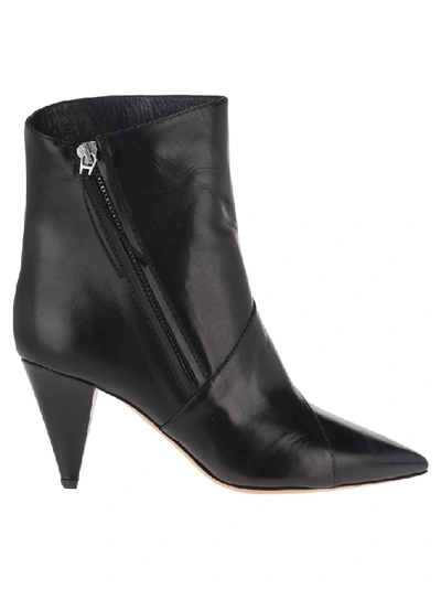 Shop Isabel Marant Latts Pointed Toe Boots In Black