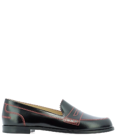 Shop Christian Louboutin Mocalaureat Loafers In Black