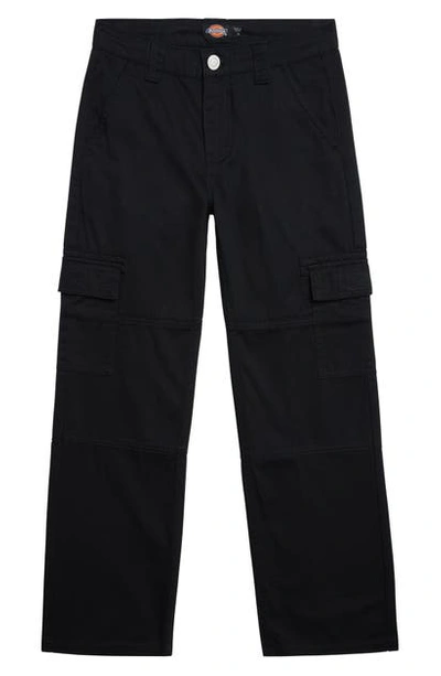 Dickies Kids' Heritage Cotton Twill Cargo Pants In Black | ModeSens