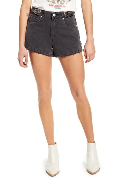 Shop Blanknyc Buckle High Waist Denim Shorts In Toxic Traits