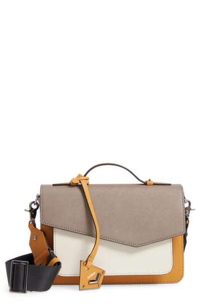 Shop Botkier Cobble Hill Leather Crossbody Bag In Truffle Color Block