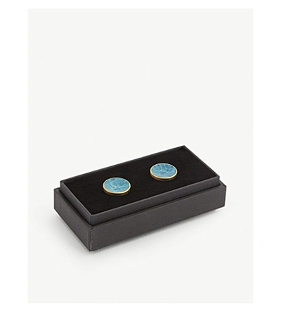 Shop Alice Made This Bayley Cufflinks In Teal