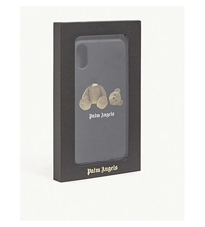 Shop Palm Angels Bear Logo-printed Silicone Iphone Xr Case In Black Multi