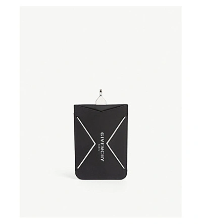 Shop Givenchy Neck Strap Phone Case In Black White