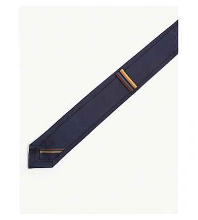 Shop Paul Smith Silk Tie In Navy