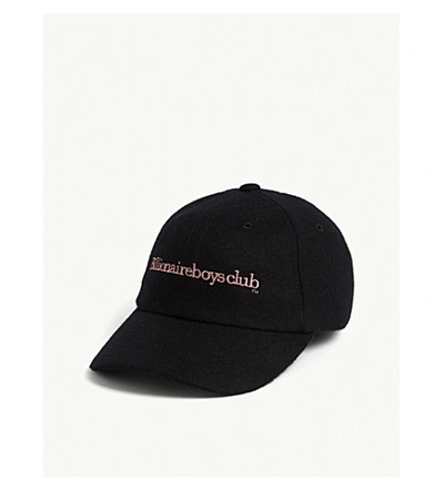 Shop Billionaire Boys Club Embroidered Logo Wool-blend Baseball Cap In Black