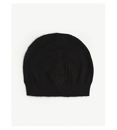 Shop Rick Owens Cashmere Beanie Hat In Black
