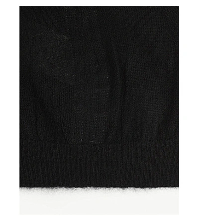 Shop Rick Owens Cashmere Beanie Hat In Black