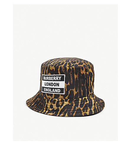 burberry leopard hat