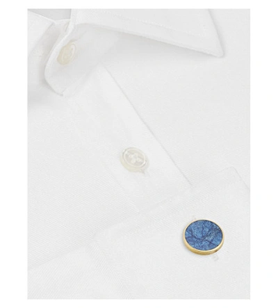 Shop Alice Made This Bayley Prussian Cufflinks In Blue