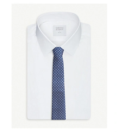 沙姆罗克和GG标志印花丝绸领带