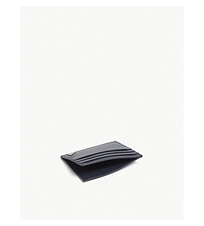 Shop Prada Saffiano Leather Card Holder In Black
