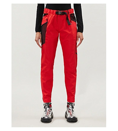 Shop Nike X Matthew M Williams Branded Shell Jogging Bottoms In University Red