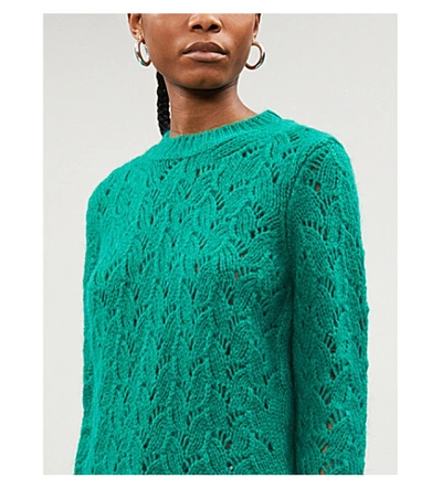 Shop Maje Sweater-119monou In Green