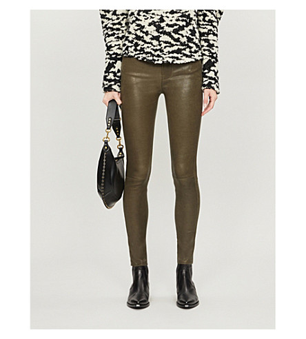 frame le high leather pants
