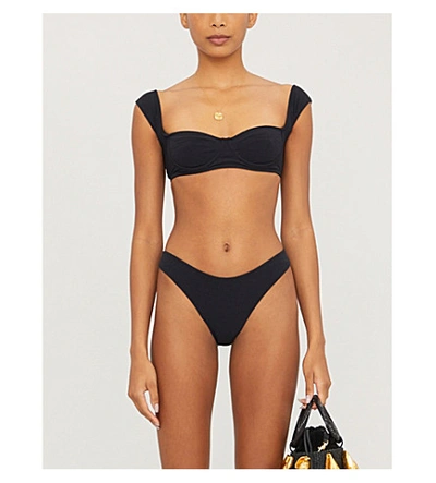 Shop Tropic Of C South Pacific Bikini Top In Black