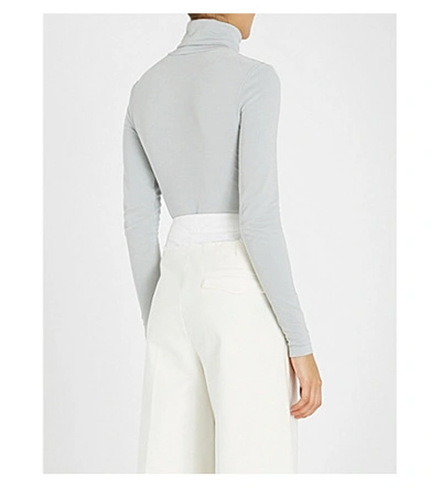 Shop Wolford Colorado Turtleneck Stretch-jersey Body In White