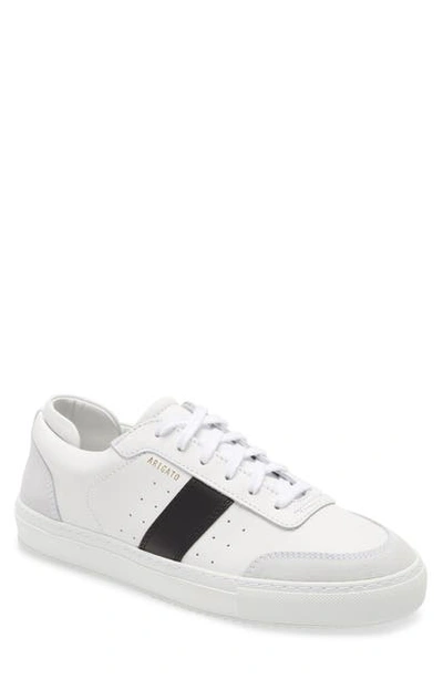 Shop Axel Arigato Dunk Sneaker In White/ Black Leather