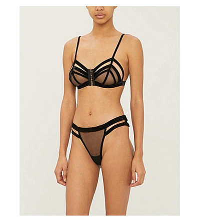 Shop Aubade Lien De Velours Lingerie Set In Noir