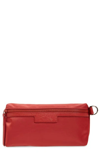 Shop Longchamp Le Pliage Neo Cosmetics Case In Red