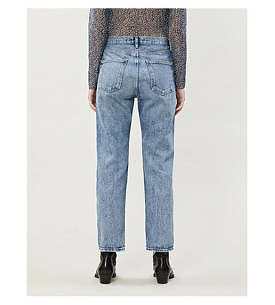 Shop Agolde Ripley Mid-rise Denim Jeans In Forfeit