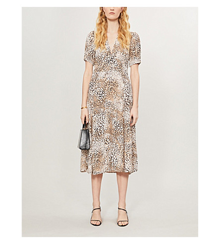 faithfull the brand leopard dress